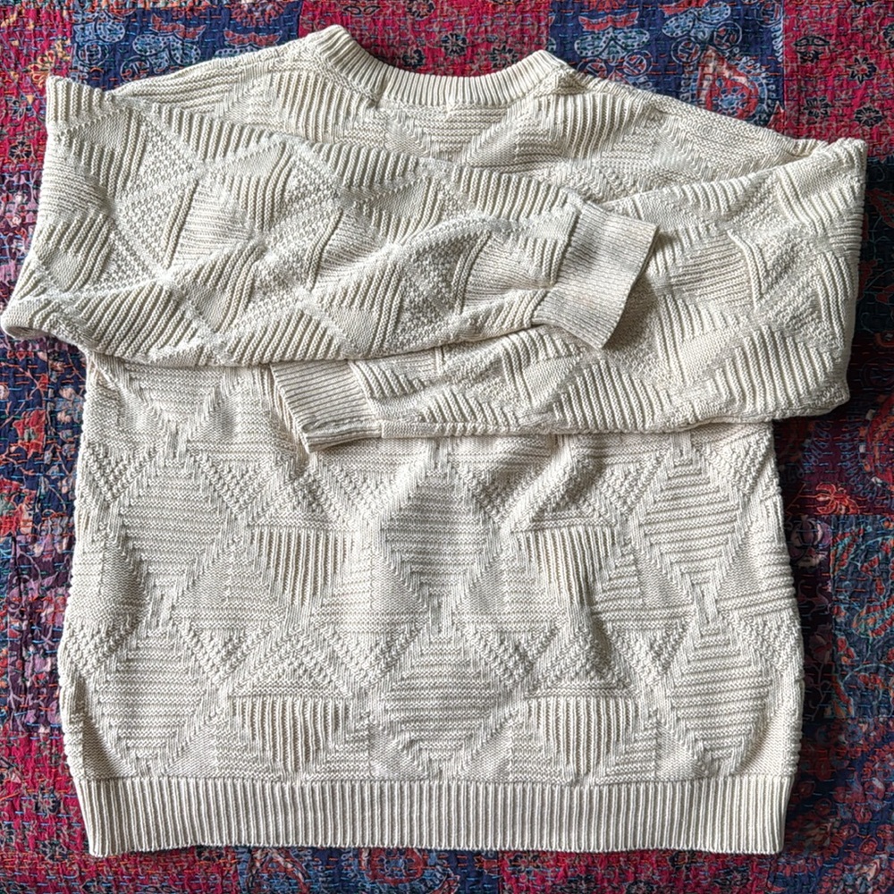 Vintage Unisex McGregor Cream Crew Neck Sweater - Picture 3 of 3